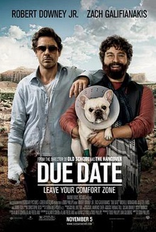 A man in a ragged blue shirt with his wrist in a cast, and his arm on the shoulder of a smiling bearded man holding a bulldog that is wearing a protective cone around its neck.the Grand Canyon is in the background.