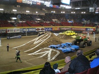 The arena before Monster Jam, prior to renovations