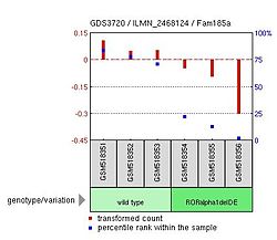 Expression of FAM185a is decreased in mice tissue treated with the dedifferentiation chemical, Reversine.