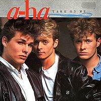 Обложка сингла a-ha «Take On Me» (1984)