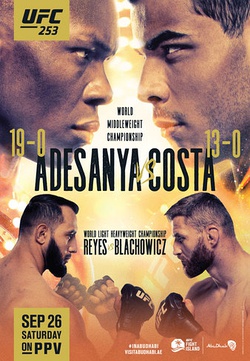 Постер UFC 253: Адесанья - Коста