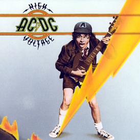 Обложка альбома AC/DC «High Voltage» (1976)