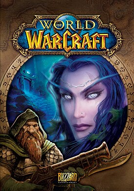 Оригинальная обложка коробки с игрой World of Warcraft