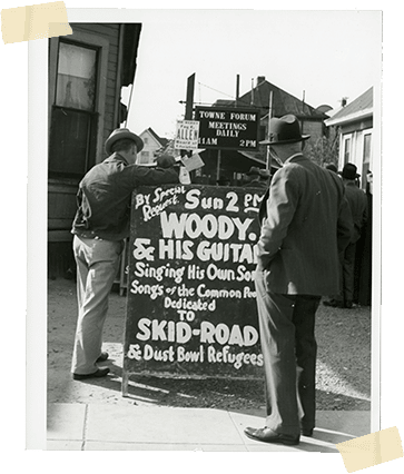 Woody Guthrie historical photo