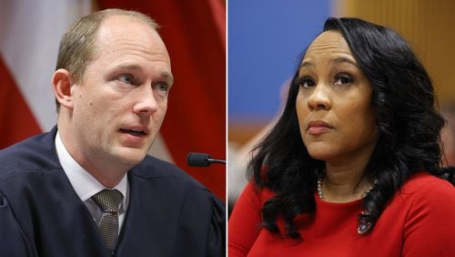 Fulton County Superior Judge Scott McAfee allowed District Attorney Fani Willis to remain on the Georgia election interference case, but added a harsh assessment of her decision-making in the process. (Alex Slitz/AP)