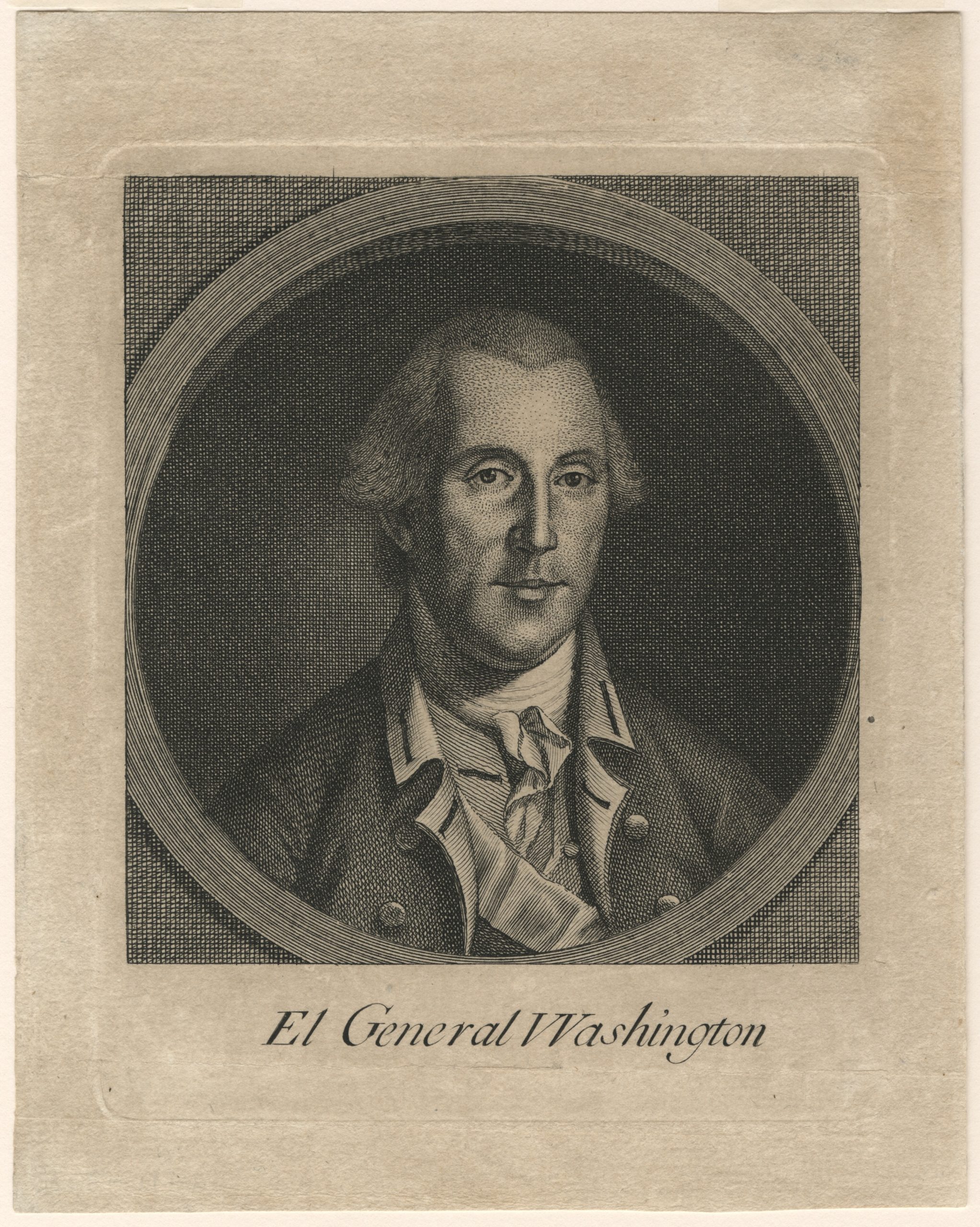 El General Washington is among the rarest prints of George Washington.