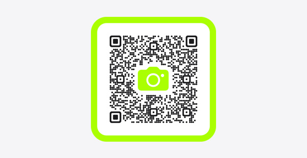 صورة رمز QR مع رابط لفتح تطبيق اللياقة