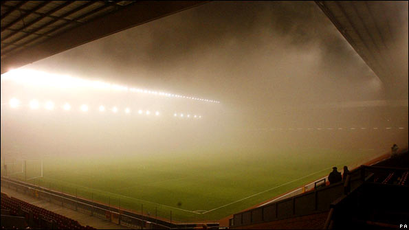 Fog at Anfield