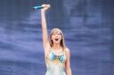 Taylor Swift performs at Wembley Stadium (Ian West/PA)