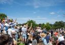 A range of aircraft take part in the display, which attracts thousands of people every year