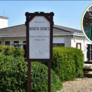 New EV charging points (inset) have been installed at Tingdene holiday park locations across the area - including  North Denes Caravan Park in Lowestoft. Picture: Mick Howes/Tingdene