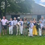 The Cawston family with their cattle