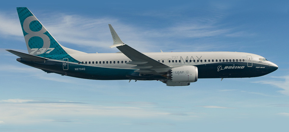 737-8 MAX in flight