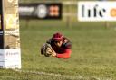 Action from Oswestry's win against Rugeley.