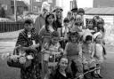 Llansilin British Legion Easter bonnet parade in 1980.