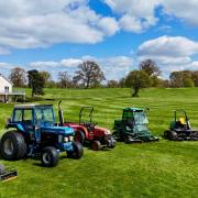 The available machinery at Henlle Park Golf Club.