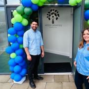 Tom and Ffion Woods at the open day.