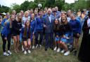 Prince Charles meets members of Team Scotland ahead of last night's opening ceremony