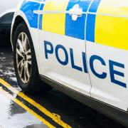 Stock image of police car