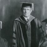 Former BU Presidents William F. Warren (1873-1903) (left), Lemuel Herbert Merlin (1911-1924), and William Edwards Huntington (1904-1911) in 1918