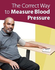 The correct way to measure blood pressure.