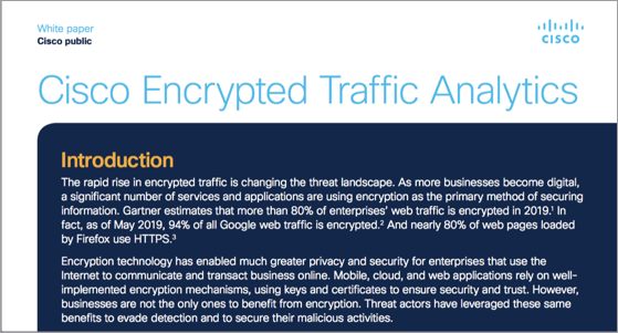 Encrypted Traffic Analytics white paper