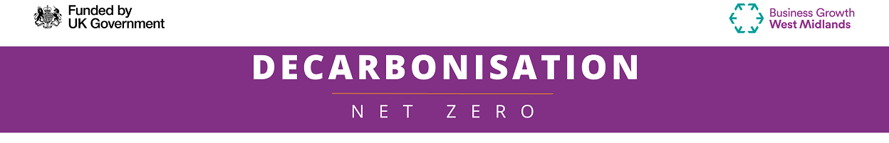 Decarbonisation net zero banner