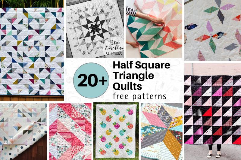 25 Easy and Free Half Square Triangle Quilt Patterns
