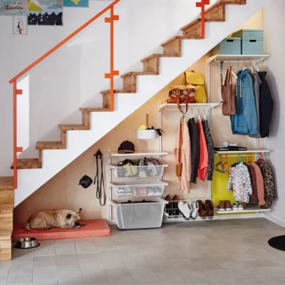 under the stair shoe storage