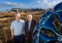 Cllr James Rowlandson (right) with NETPark business owner Dr Gary Gibson following the announcement the park will be one of only two Investment Zone Growth Sites in the North East