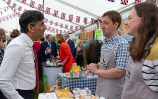 Ben and Sam Spence with Rishi Sunak at the No 10 Farm to Fork Summit
