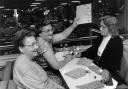 One happy player calls 'Bingo!' at Mecca Bingo in Norwich. Date: July 1993. Photo: EDP Library