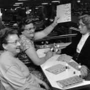 One happy player calls 'Bingo!' at Mecca Bingo in Norwich. Date: July 1993. Photo: EDP Library