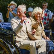 King Charles and the Queen Consort, Camilla, at Sandringham Flower Show