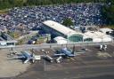 An aerial picture of Bournemouth Airport