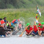 Fun at the RNLI raft race at West Bay