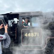 The steam train on its last visit to Weymouth - Wednesday, July 24