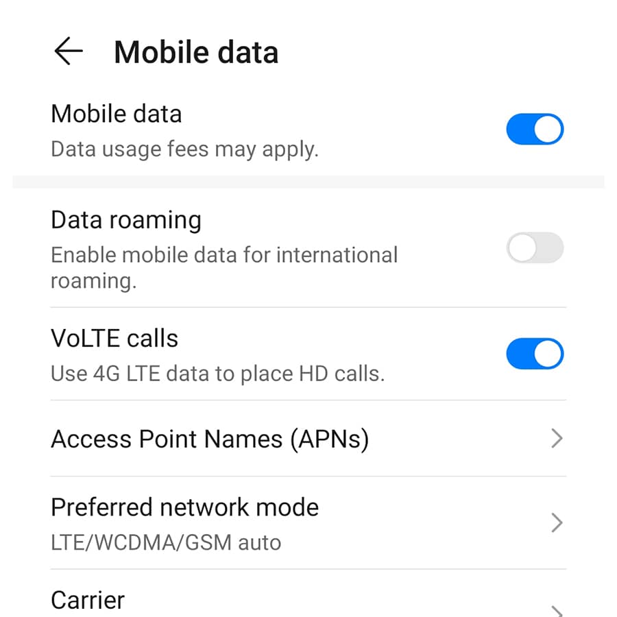 Vo-LTE-Android