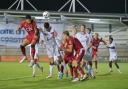 Going close - Macauley Bonne nearly netted for Southend United at AFC Fylde on Tuesday night