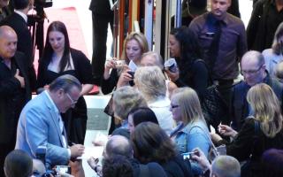 Huge attraction - film star Ray Winstone signs autographs at the 2010 Southend Film Festival