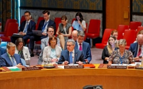 Ignazio Cassis nimmt an einer offenen Debatte des UNO-Sicherheitsrats teil