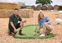 Henry and Victoria Cushing have created a mini golf course at The Pumpkin House in Thursford Picture: Denise Bradley