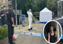 Police and forensics have been investigating the murder at Paragon Place in Norwich