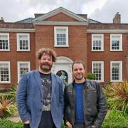 Art Fair East organisers Will Teather and Brian Korteling outside The Assembly House, the new venue for the 2024 event