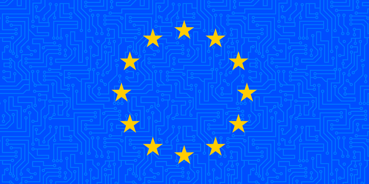 An illustration of the EU flag
