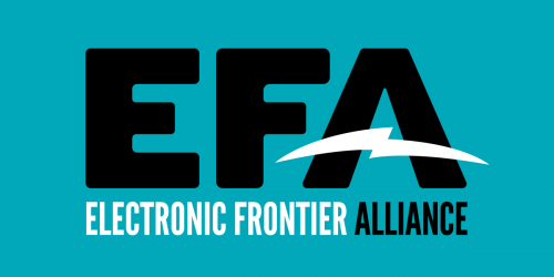 The logo of the Electronic Frontier Alliance.