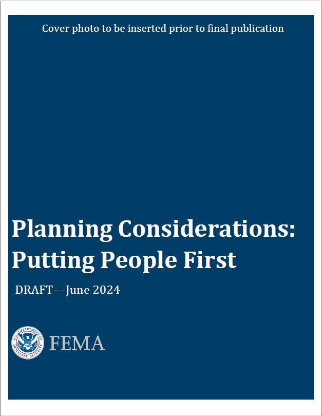 Cover page of Draft Guide of Planning Considerations: Putting People First