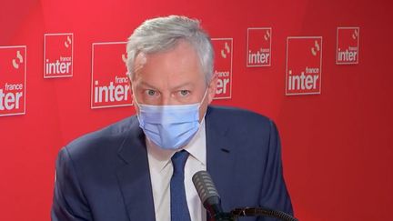 Bruno Le Maire, ministre de l'Economie, le 8 février 2022 sur France Inter. (FRANCEINTER / RADIO FRANCE)