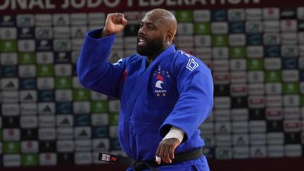 Le judoka tricolore Teddy Riner lors du Grand Chelem de Paris, le 4 février 2024. (MAXPPP)