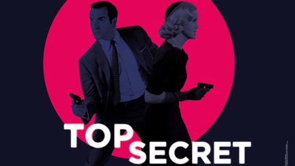 L'affiche de l'exposition "Top secret" à la cinémathèque française (21/10/2022 - 21/05/2023) (DR)